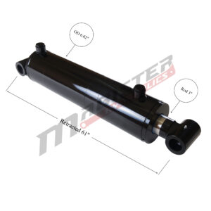 6" bore x 48" stroke cross tube hydraulic cylinder