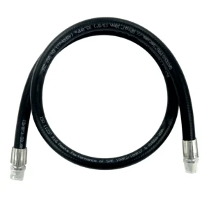 Hydraulic Hose Assembly 3/8" ID x 18" Length, NPT Male Straight