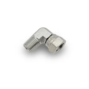 3/8" NPT Male x 3/8" NPT Female 90° Elbow Adapter Swivel