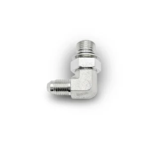 3/8" ORB Male x 1/4" JIC Male 90° Elbow SAE Adapter