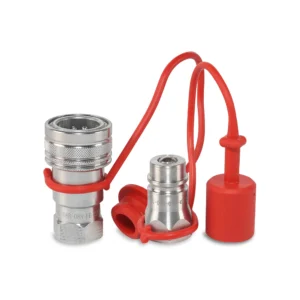 1/2″ AG Hydraulic Quick Couplers Set - 1/2″ NPT Port Ball Valve