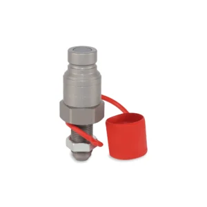 1/2″ Flat Face Hydraulic Quick Couplers Male - 1/2″ JIC Port Bulkhead Mount