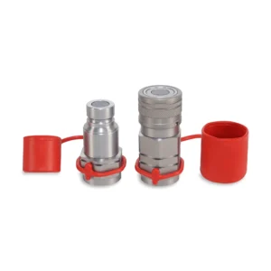 1/2″ Flat Face Hydraulic Quick Couplers Set - 3/4″ SAE Port