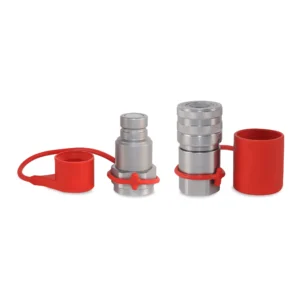 3/4″ Flat Face Hydraulic Quick Couplers Set - 1″ SAE Port
