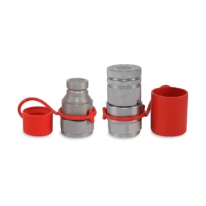1″ Flat Face Hydraulic Quick Couplers Set - 1″ NPT Port