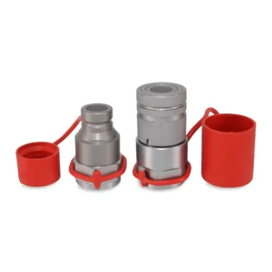 1″ Flat Face Hydraulic Quick Couplers Set - 1″ SAE Port