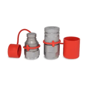 1″ Flat Face Hydraulic Quick Couplers Set - 1-1/4″ SAE Port
