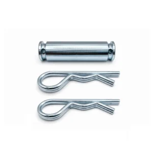 1.25" pin diameter x 4" long steel pivot pin with R-clips