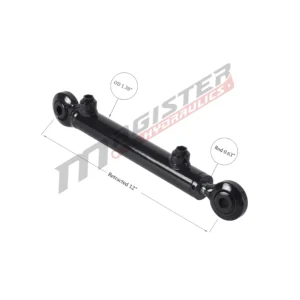 1" bore x 6" stroke swivel ball hydraulic cylinder