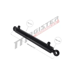 2" bore x 14" stroke swivel ball hydraulic cylinder